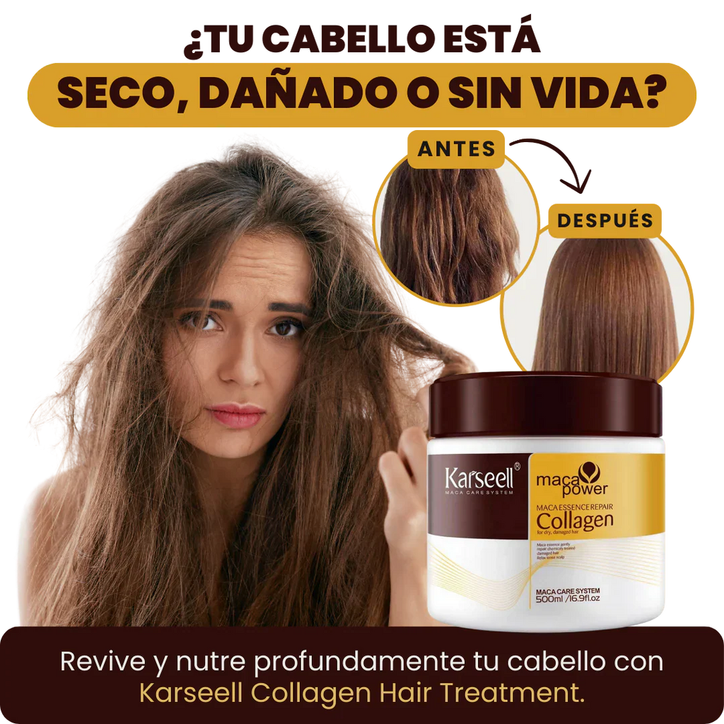 Kit Reparador Karseell ORIGINAL : Mascarilla Capilar con Colágeno + Aceite de Argán