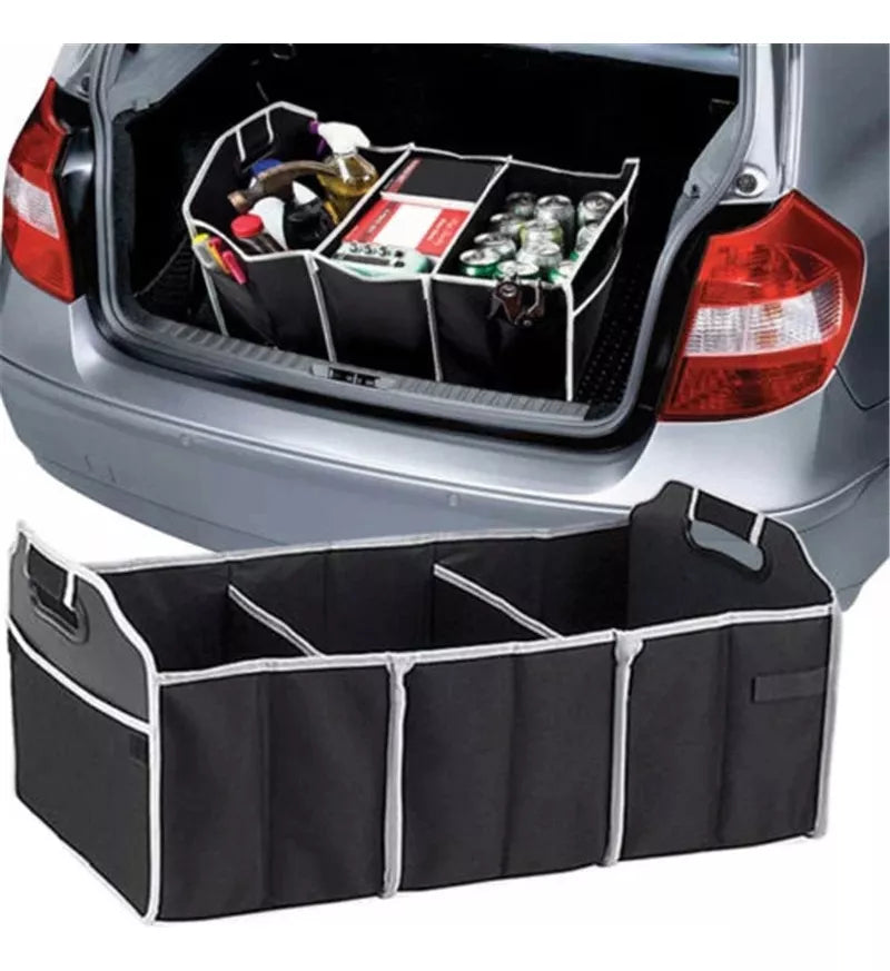 Organizador de Maletero para Auto – Plegable y Multicompartimentos