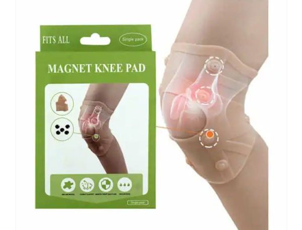 RODILLERA ELÁSTICA DE SILICONA CON IMANES PARA TERAPIA MAGNÉTICA