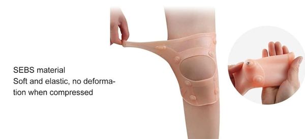 RODILLERA ELÁSTICA DE SILICONA CON IMANES PARA TERAPIA MAGNÉTICA